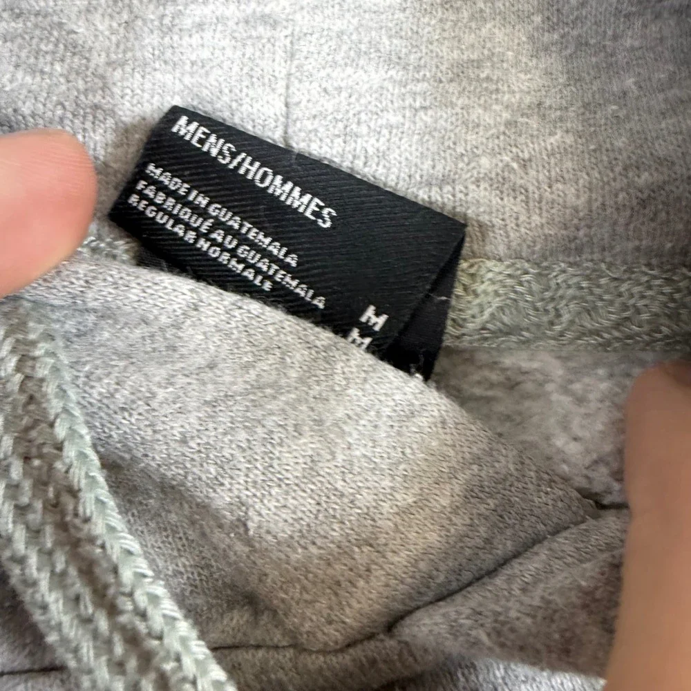 The North Face Mens Half Dome Pullover Hoodie Grey White Logo Medium NF0A4M4B